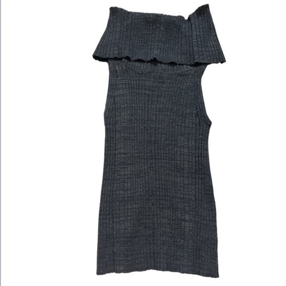 Free People Off Shoulder Fold Over Neck Line Top - Picture 2 of 4